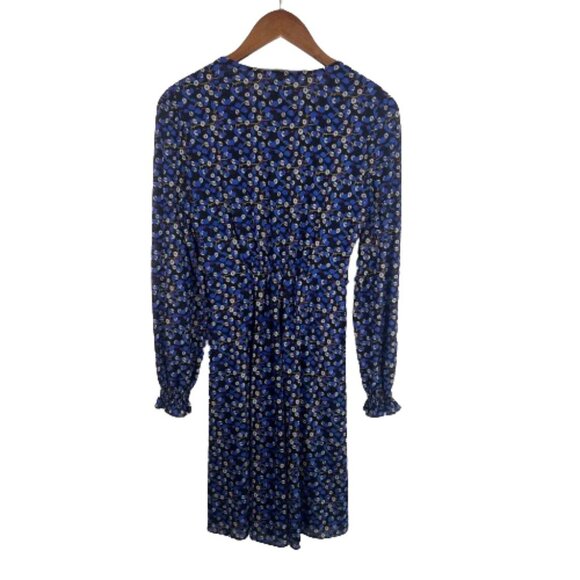 Cabi Womens The Ten Ditzy Floral Dress Size S Royal Blue Feminine Dark Romantic - Picture 10 of 15